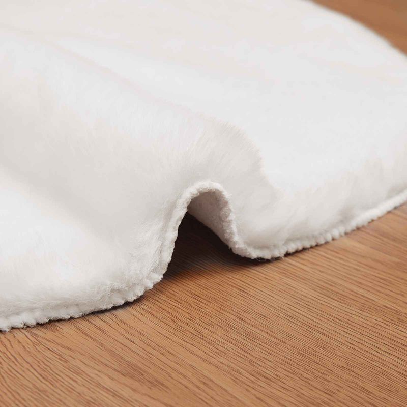 Casa si Gradina - Textile si covoare - Covoare - Covoare casa - Covor din Blana Faux de Iepure Olite Alb 50 x 80 cm Poliester - Infinity.ro