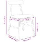 Casa si Gradina - Mobilier - Scaune si fotolii - Scaune - Scaun de sufragerie 2 pcs Alb si gri Lemn Solid de Cauciuc - Infinity.ro