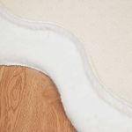 Casa si Gradina - Textile si covoare - Covoare - Covoare casa - Covor din Blana Faux de Iepure Olite Alb 50 x 80 cm Poliester - Infinity.ro