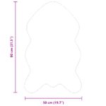 Casa si Gradina - Textile si covoare - Covoare - Covoare casa - Covor din Blana Faux de Iepure Olite Alb 50 x 80 cm Poliester - Infinity.ro