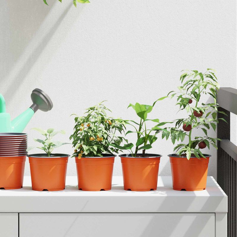 Casa si Gradina - Gradinarit si plante - Plante si ghivece - Ghivece si suporturi - Vaza pentru flori 50 pcs Ceramica Ø 15 x 12.5 cm Plastic - Infinity.ro