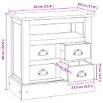 Casa si Gradina - Mobilier - Comode si corpuri - Comode - Dulap de depozitare Maro 60 x 30 x 60 cm Lemn solid de tec - Infinity.ro