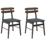 Casa si Gradina - Mobilier - Scaune si fotolii - Scaune - Scaun de sufragerie 2 pcs Maro deschis si negru - Infinity.ro
