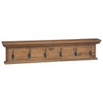 Casa si Gradina - Mobilier - Organizare si depozitare - Cuiere - Cuier de paltoane montat pe perete natural 100 x 10 x 20 cm - Infinity.ro