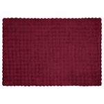 Casa si Gradina - Textile si covoare - Pături și cuverturi - Pături - Patura din Blana sintetica de Iepure Rosu Bordeaux 130 x 150 cm - Infinity.ro