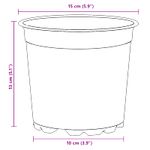 Casa si Gradina - Decoratiuni - Obiecte decorative - Vaze si boluri decorative - Vaza pentru flori 200 pcs Ceramica Ø 15 x 12.5 cm Plastic - Infinity.ro