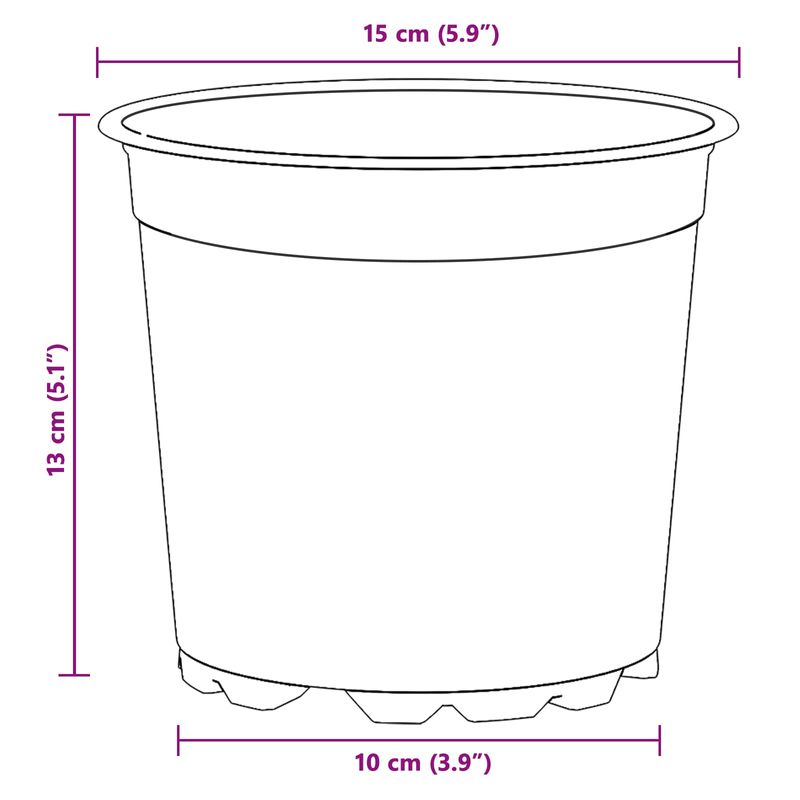 Casa si Gradina - Decoratiuni - Obiecte decorative - Vaze si boluri decorative - Vaza pentru flori 200 pcs Ceramica Ø 15 x 12.5 cm Plastic - Infinity.ro