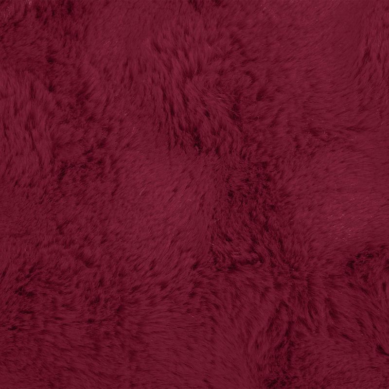 Casa si Gradina - Textile si covoare - Pături și cuverturi - Pături - Patura din Blana sintetica de Iepure Rosu Bordeaux 130 x 150 cm - Infinity.ro