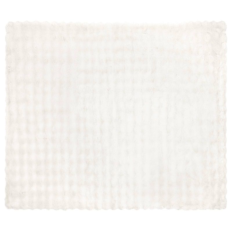 Casa si Gradina - Textile si covoare - Pături și cuverturi - Pături - Patura din Blana sintetica de Iepure Alb 220 x 240 cm Poliester - Infinity.ro