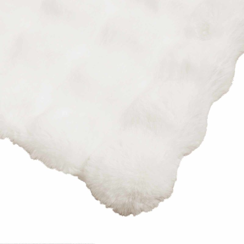 Casa si Gradina - Textile si covoare - Pături și cuverturi - Pături - Patura din Blana sintetica de Iepure Alb 220 x 240 cm Poliester - Infinity.ro