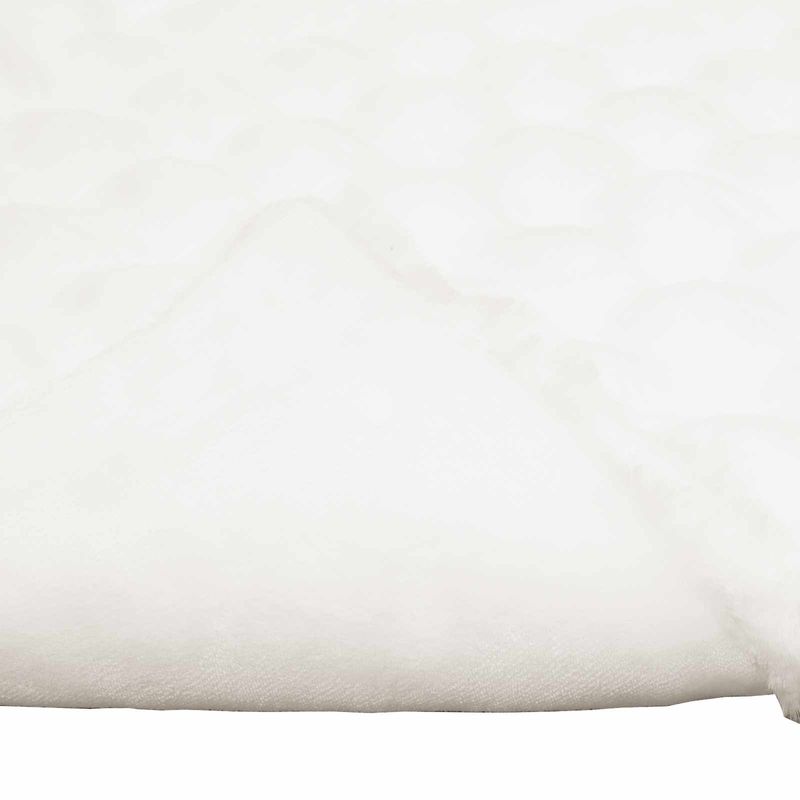 Casa si Gradina - Textile si covoare - Pături și cuverturi - Pături - Patura din Blana sintetica de Iepure Alb 220 x 240 cm Poliester - Infinity.ro