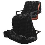 Casa si Gradina - Textile si covoare - Pături și cuverturi - Pături - Patura din Blana sintetica de Iepure 4 pcs Negru 130 x 150 cm - Infinity.ro