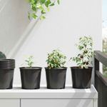 Casa si Gradina - Gradinarit si plante - Plante si ghivece - Ghivece si suporturi - Vaza pentru flori 50 pcs Negru Ø 15 x 12.5 cm Plastic - Infinity.ro