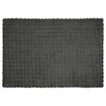 Casa si Gradina - Textile si covoare - Lenjerii de pat - Cearceafuri de pat - Patura din Blana sintetica de Iepure Gri inchis 150 x 220 cm - Infinity.ro