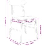 Casa si Gradina - Mobilier - Scaune si fotolii - Scaune - Scaun de sufragerie 2 pcs Alb si Natural Lemn Solid de Cauciuc - Infinity.ro