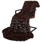 Casa si Gradina - Textile si covoare - Pături și cuverturi - Pături - Patura din Blana sintetica de Iepure Culoare Camila - Infinity.ro