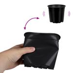 Casa si Gradina - Gradinarit si plante - Plante si ghivece - Ghivece si suporturi - Vaza pentru flori 50 pcs Negru Ø 15 x 12.5 cm Plastic - Infinity.ro