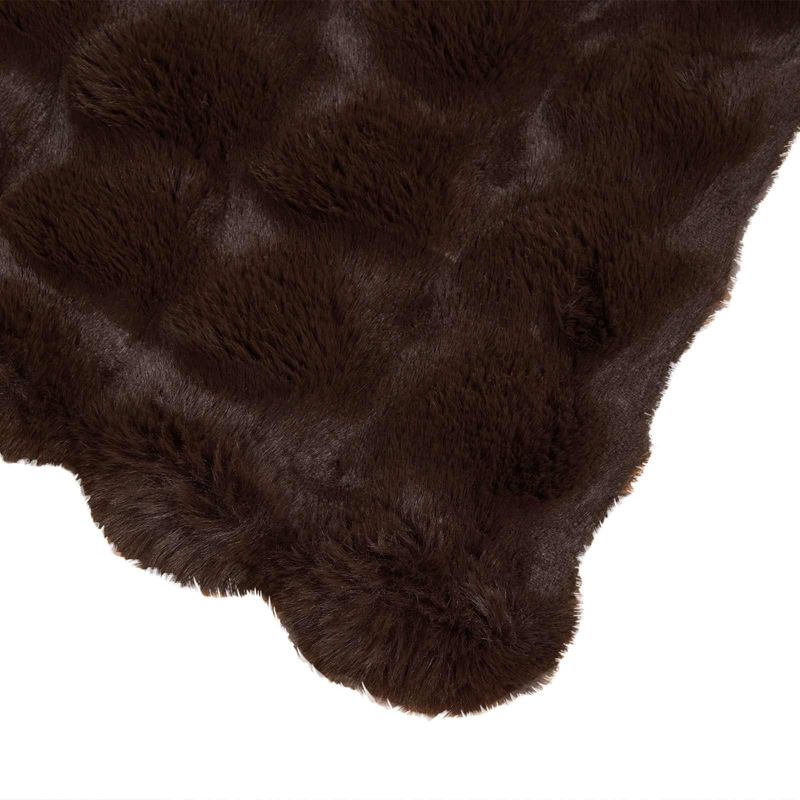 Casa si Gradina - Textile si covoare - Pături și cuverturi - Pături - Patura din Blana sintetica de Iepure Culoare Camila - Infinity.ro