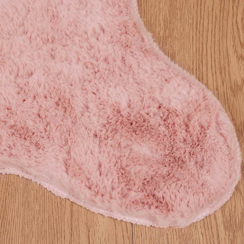 Casa si Gradina - Textile si covoare - Covoare - Covoare casa - Covor din Blana Faux de Iepure Olite Roz 60 x 90 cm Poliester - Infinity.ro