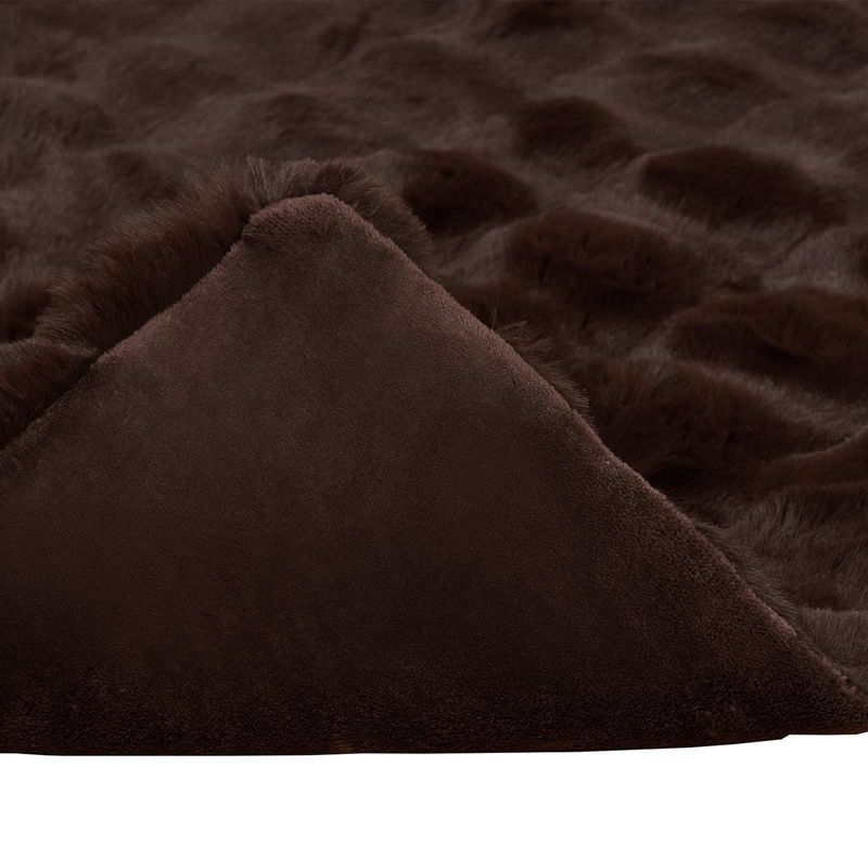 Casa si Gradina - Textile si covoare - Pături și cuverturi - Pături - Patura din Blana sintetica de Iepure Culoare Camila - Infinity.ro