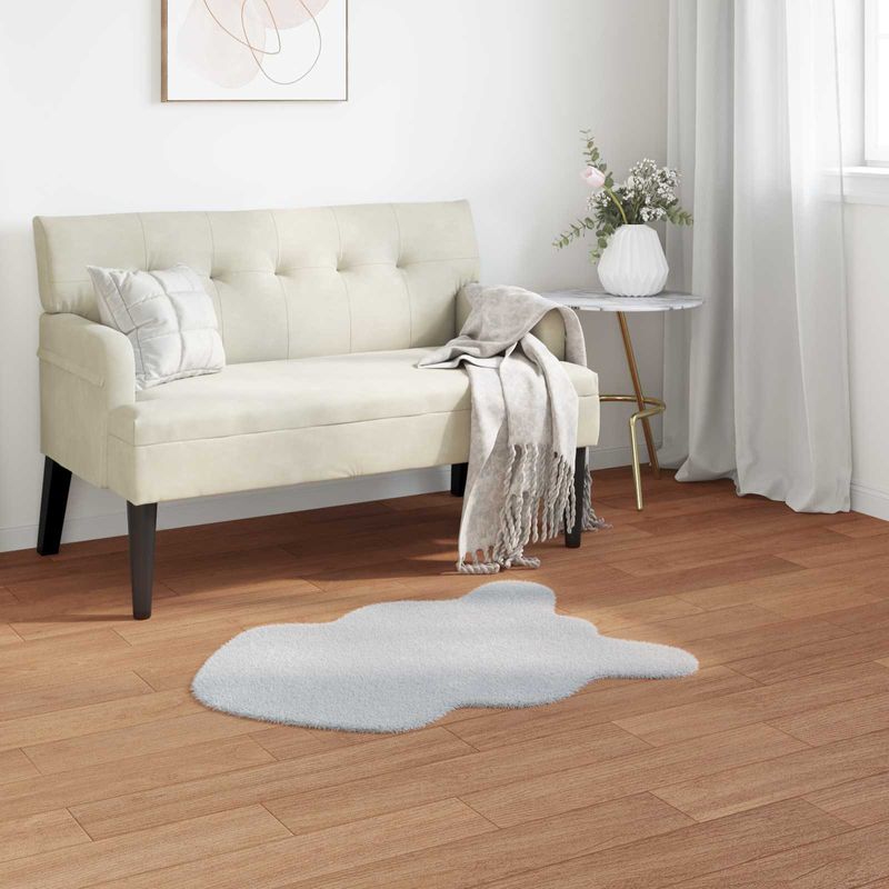 Casa si Gradina - Textile si covoare - Covoare - Covoare casa - Covor din Blana Faux de Iepure Olite Gri 50 x 80 cm Poliester - Infinity.ro