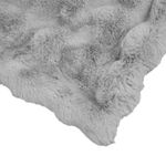 Casa si Gradina - Textile si covoare - Pături și cuverturi - Pături - Patura din Blana sintetica de Iepure Gri 130 x 150 cm Poliester - Infinity.ro