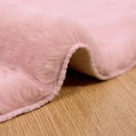 Casa si Gradina - Textile si covoare - Covoare - Covoare casa - Covor din Blana Faux de Iepure Olite Roz Ø 100 cm Poliester - Infinity.ro