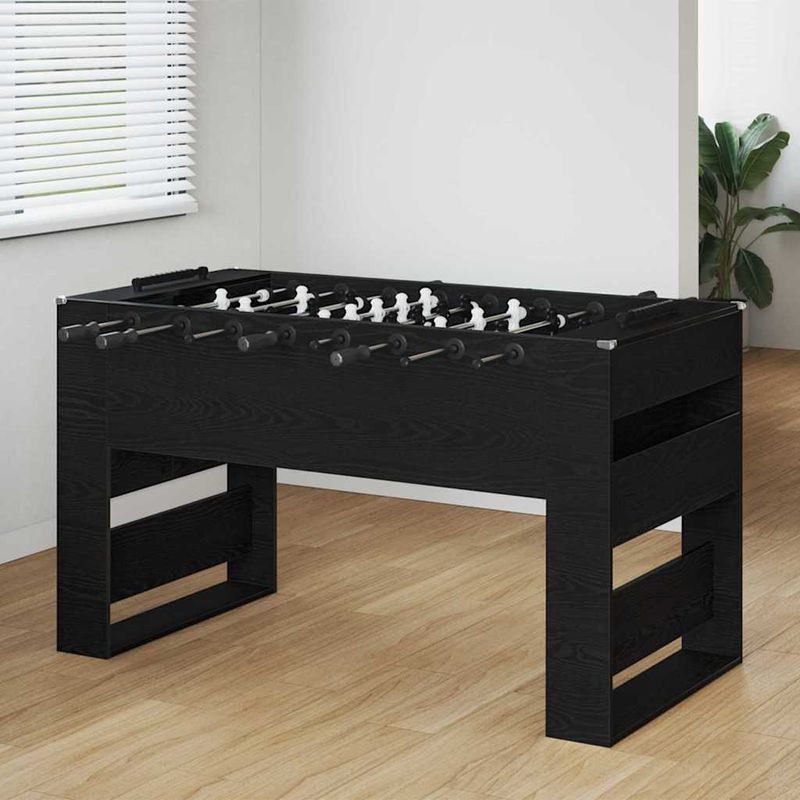 Sport si Outdoor - Alte sporturi - Mese fusball - Maza de Fotbal 2 pcs Stejar Negru 146,5 x 74 x 85 cm - Infinity.ro