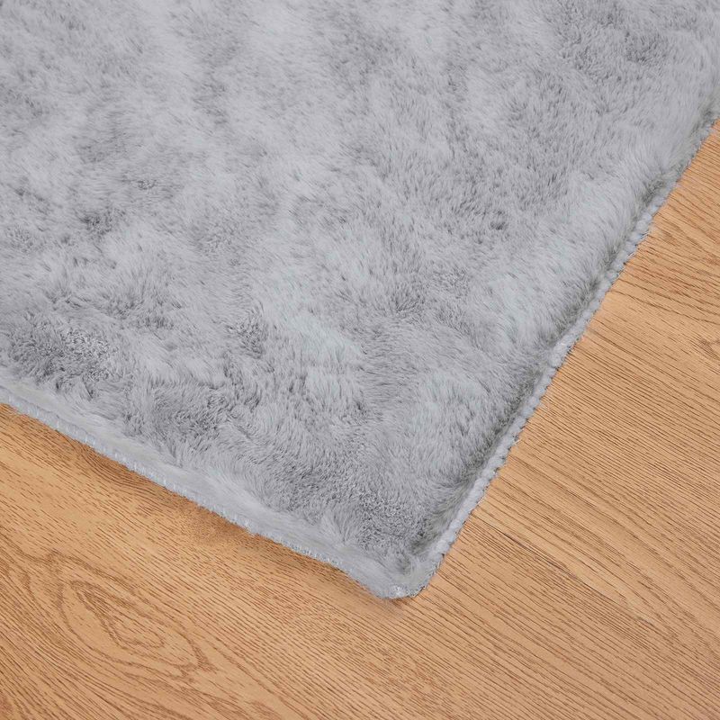 Casa si Gradina - Textile si covoare - Covoare - Covoare casa - Covor din Blana Faux de Iepure Olite Gri 60 x 110 cm Poliester - Infinity.ro