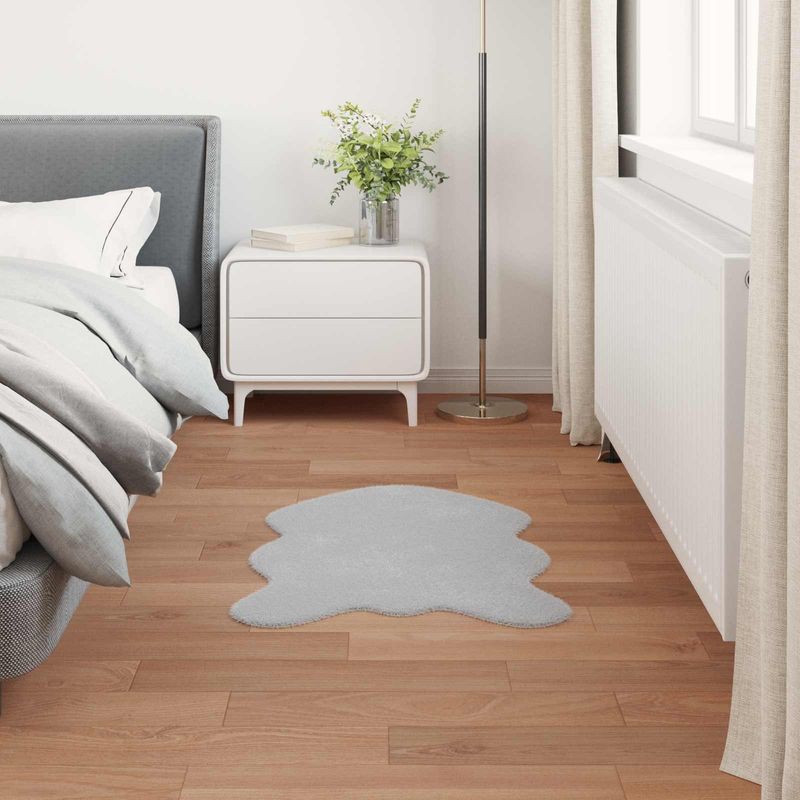 Casa si Gradina - Textile si covoare - Covoare - Covoare casa - Covor din Blana Faux de Iepure Olite Gri 50 x 80 cm Poliester - Infinity.ro
