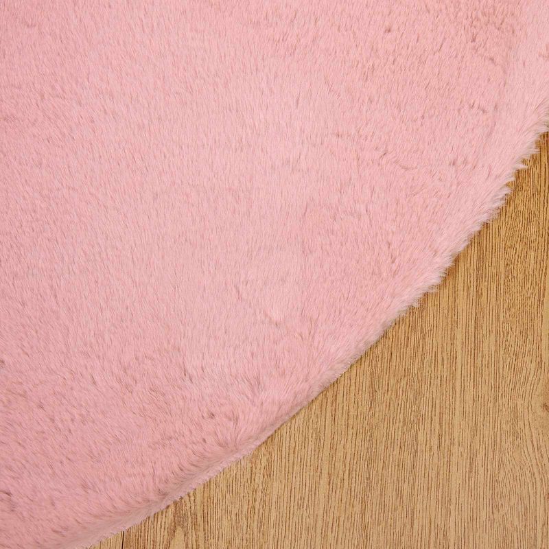Casa si Gradina - Textile si covoare - Covoare - Covoare casa - Covor din Blana Faux de Iepure Olite Roz Ø 100 cm Poliester - Infinity.ro