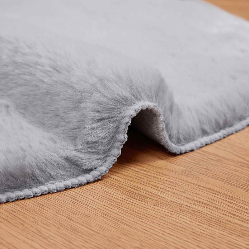Casa si Gradina - Textile si covoare - Covoare - Covoare casa - Covor din Blana Faux de Iepure Olite Gri 50 x 80 cm Poliester - Infinity.ro