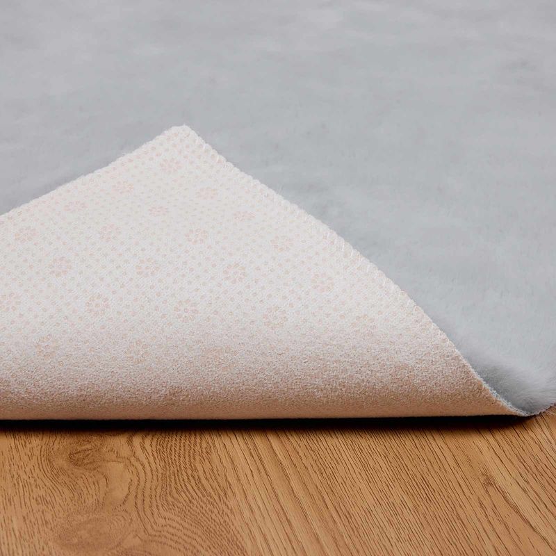 Casa si Gradina - Textile si covoare - Covoare - Covoare casa - Covor din Blana Faux de Iepure Olite Gri 60 x 110 cm Poliester - Infinity.ro