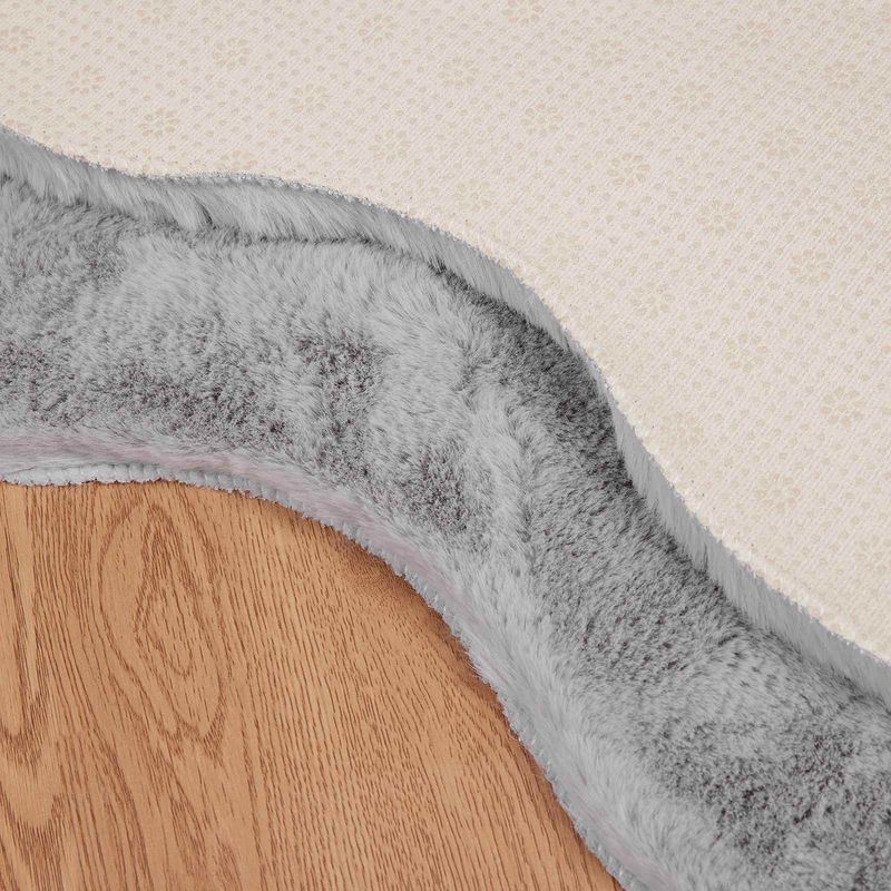 Casa si Gradina - Textile si covoare - Covoare - Covoare casa - Covor din Blana Faux de Iepure Olite Gri 50 x 80 cm Poliester - Infinity.ro