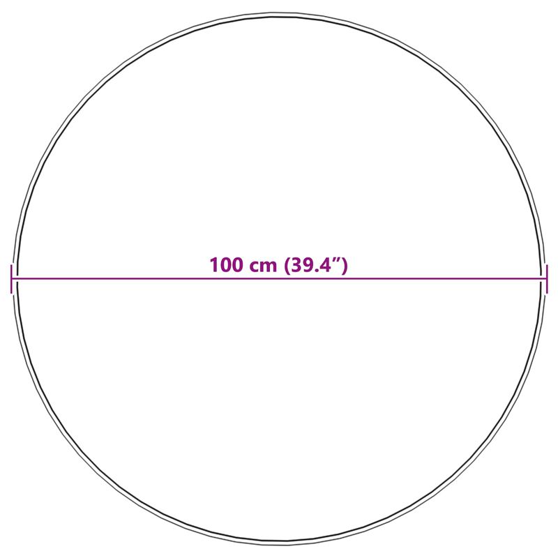 Casa si Gradina - Textile si covoare - Covoare - Covoare casa - Covor din Blana Faux de Iepure Olite Roz Ø 100 cm Poliester - Infinity.ro