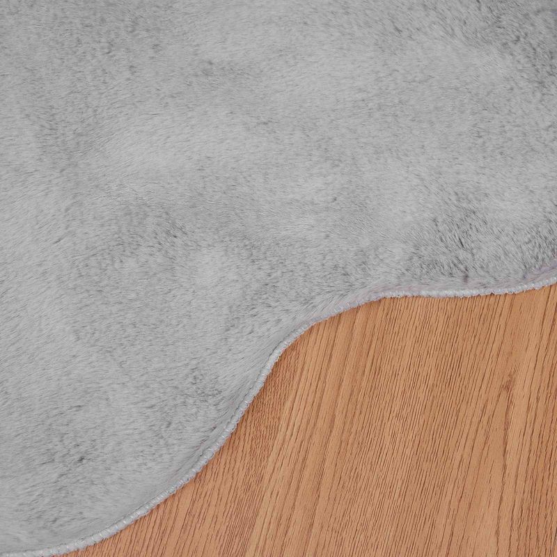 Casa si Gradina - Textile si covoare - Covoare - Covoare casa - Covor din Blana Faux de Iepure Olite Gri 50 x 80 cm Poliester - Infinity.ro