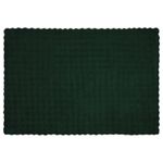 Casa si Gradina - Textile si covoare - Lenjerii de pat - Cearceafuri de pat - Patura din Blana sintetica de Iepure Verde inchis 150 x 220 cm - Infinity.ro