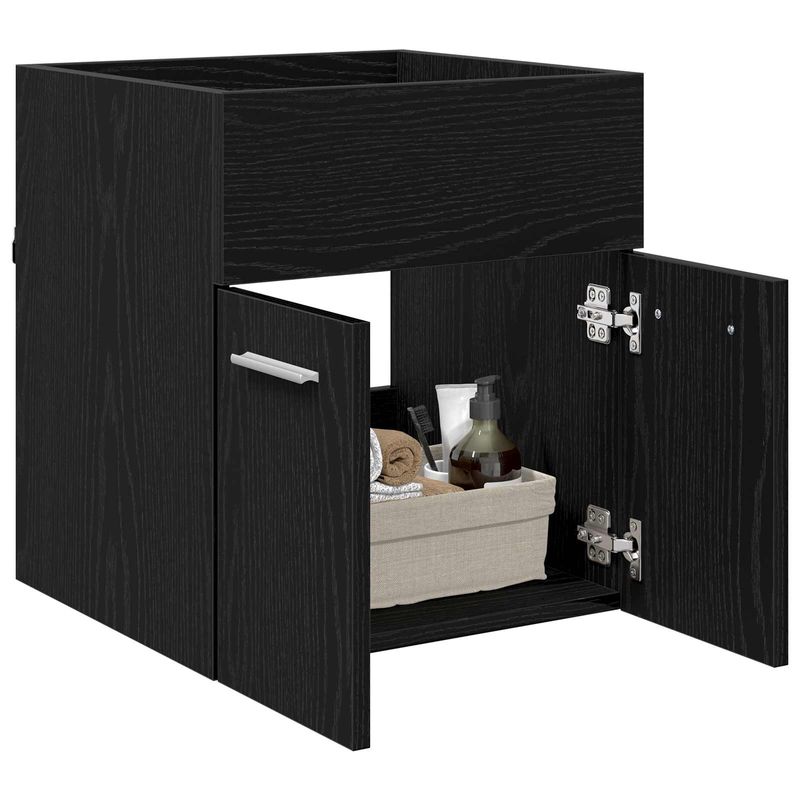 Casa si Gradina - Mobilier - Mobilier baie - Comode baie - Comoda de chiuveta Stejar Negru 41 x 38,5 x 46 cm Lemn compozit - Infinity.ro