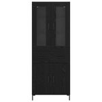 Casa si Gradina - Mobilier - Comode si corpuri - Corpuri bucatarie - Bufet 2 pcs Stejar Negru 69,5 x 34 x 180 cm Lemn compozit - Infinity.ro