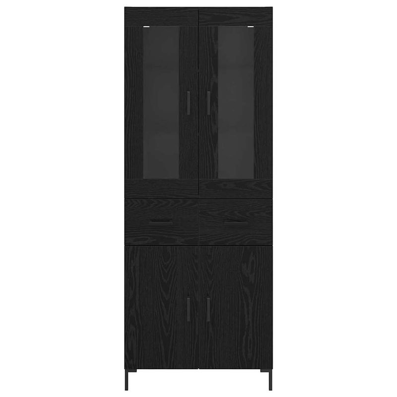 Casa si Gradina - Mobilier - Comode si corpuri - Corpuri bucatarie - Bufet 2 pcs Stejar Negru 69,5 x 34 x 180 cm Lemn compozit - Infinity.ro