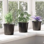 Casa si Gradina - Decoratiuni - Obiecte decorative - Vaze si boluri decorative - Vaza pentru flori 100 pcs Negru Ø 15 x 12.5 cm Plastic - Infinity.ro