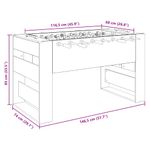 Sport si Outdoor - Alte sporturi - Mese fusball - Maza de Fotbal 2 pcs Stejar Negru 146,5 x 74 x 85 cm - Infinity.ro