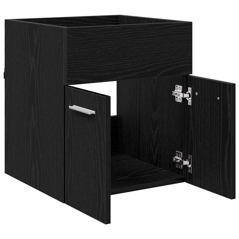 Casa si Gradina - Mobilier - Mobilier baie - Comode baie - Comoda de chiuveta Stejar Negru 41 x 38,5 x 46 cm Lemn compozit - Infinity.ro