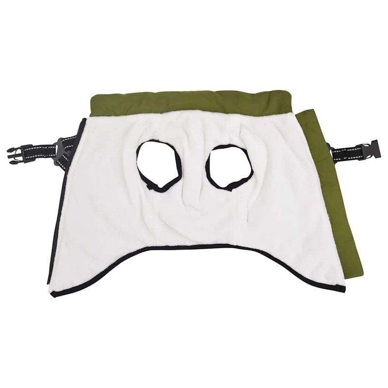 Petshop - Articole imbracaminte - Haine animale - Haina pentru Caini cu ham Verde Army 2XL Fleece si poliester - Infinity.ro