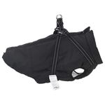 Petshop - Articole imbracaminte - Haine animale - Haina pentru Caini cu ham Negru 4XL Fleece si poliester - Infinity.ro