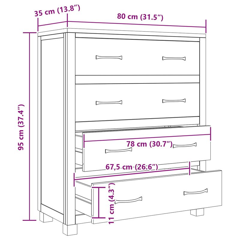 Casa si Gradina - Mobilier - Dulapuri si sifoniere - Dulapuri - Dulap cu sertar cu depozitare Maro Lemn compozit - Infinity.ro