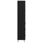 Casa si Gradina - Mobilier - Comode si corpuri - Corpuri bucatarie - Cabinet Highboard Pe perete 2 pcs Stejar Negru Lemn compozit - Infinity.ro