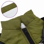 Petshop - Articole imbracaminte - Haine animale - Haina pentru Caini cu ham Verde Army 2XL Fleece si poliester - Infinity.ro