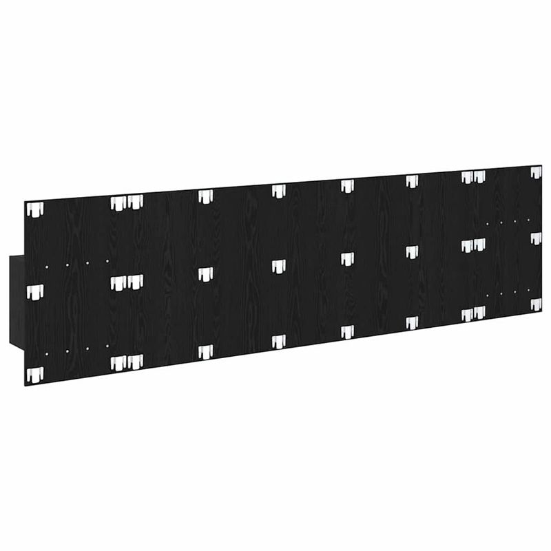 Casa si Gradina - Mobilier - Paturi si accesorii - Accesorii paturi - Tablie de pat cu LED, gri inchis, 144x5x118/128 cm, textil - Infinity.ro