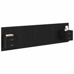 Casa si Gradina - Mobilier - Paturi si accesorii - Accesorii paturi - Tablie de pat cu LED, gri inchis, 144x5x118/128 cm, textil - Infinity.ro